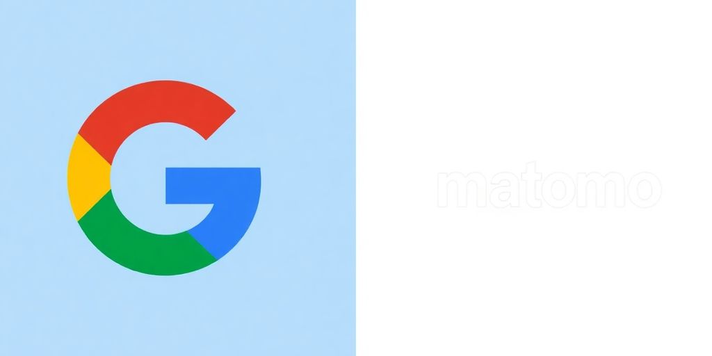 Google und Matomo Logos auf einem Bild.